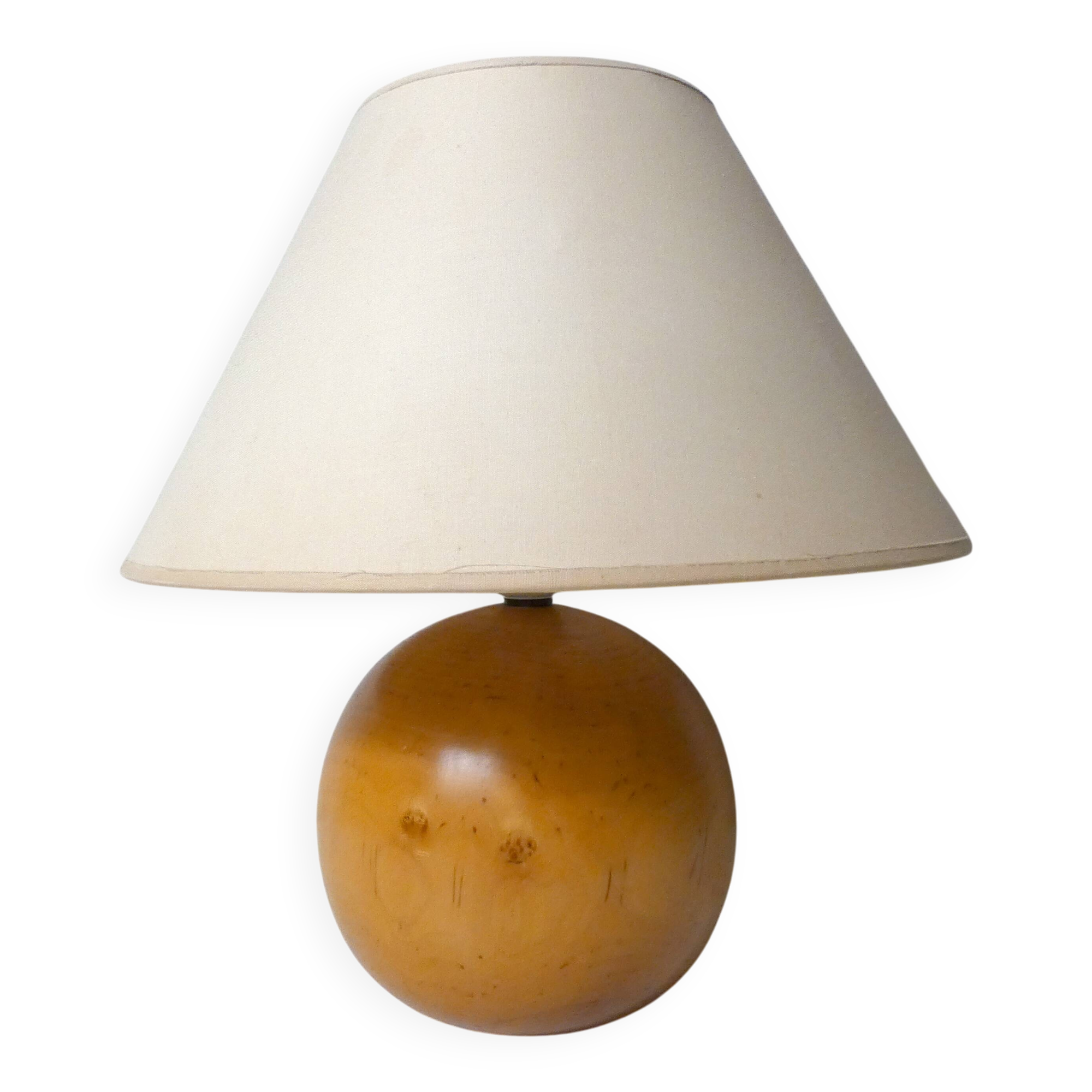 IMT Italy Vintage Design Turned Wood Lamp