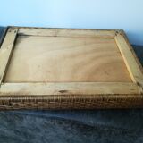 Vintage wicker tray