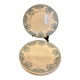 6 flat plates. Terre de Fer model Louis XVI. 1900