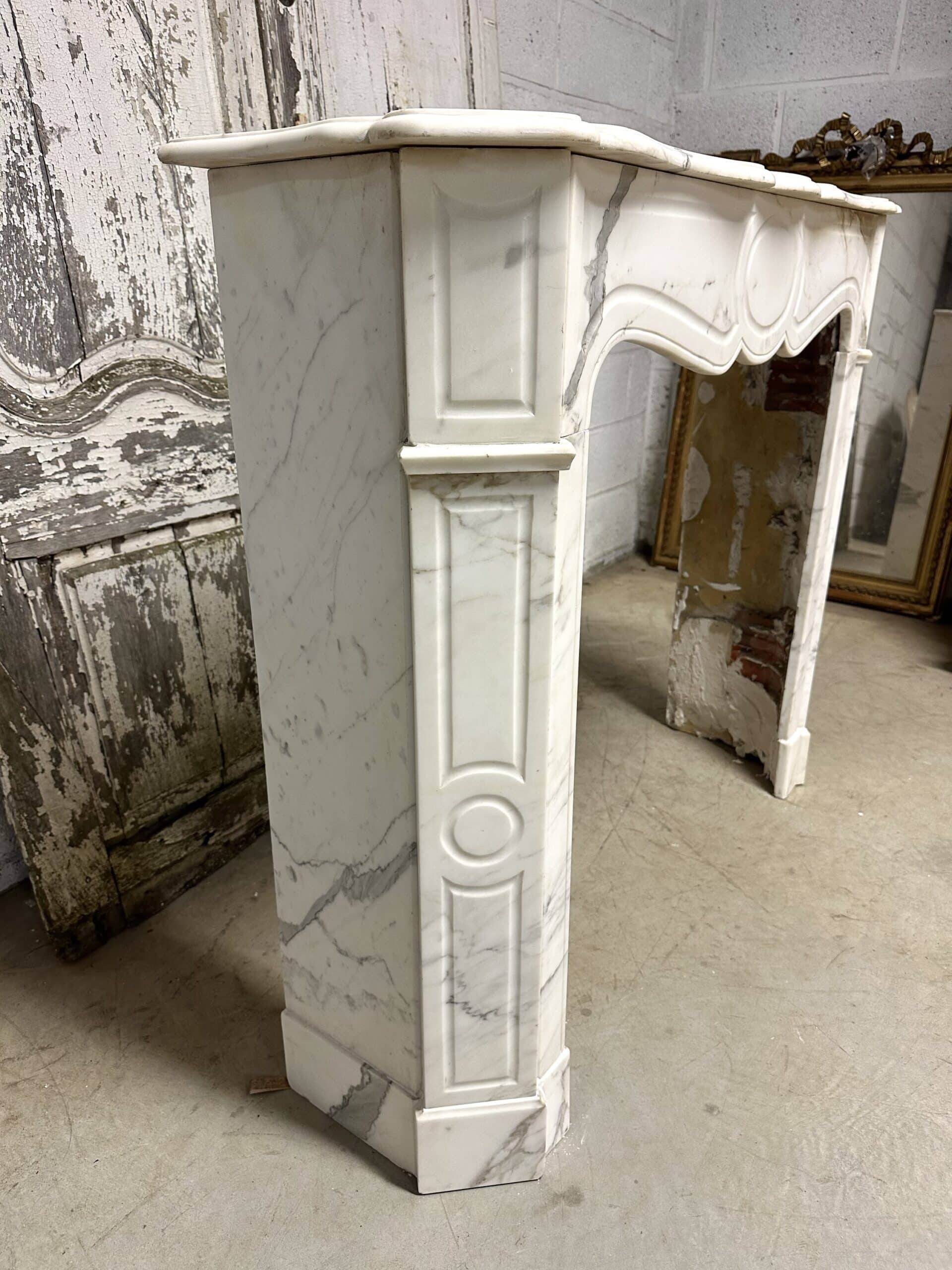 Louis XV style flat fireplace circa 1900