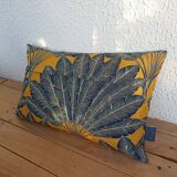 Printed cushion "leaf of the traveler's tree" 50x30