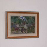 Original Swedish oil on panel – “Seated Figure” by Gösta Stawåsen – vintage & framed – 38 × 29 cm (15.0" × 11.4")