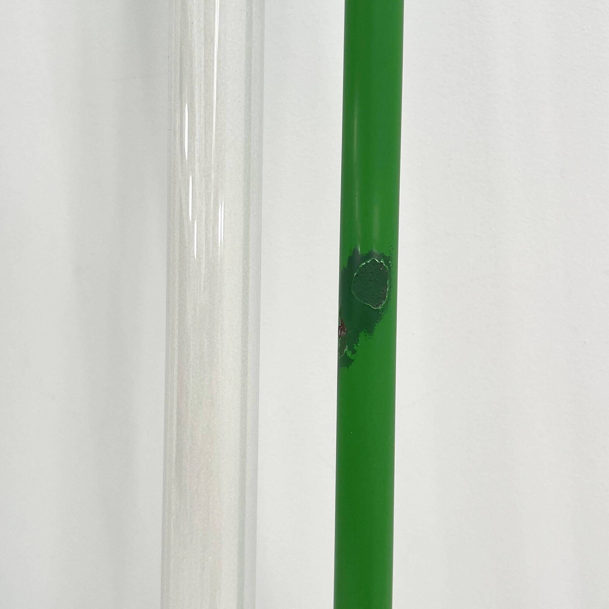 Green floor lamp by Gian N. Gigante for Zerbetto, 1980