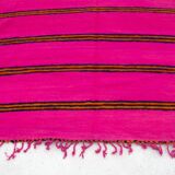 Shama shine, large pink breathable blanket rug 210 x 420 cm