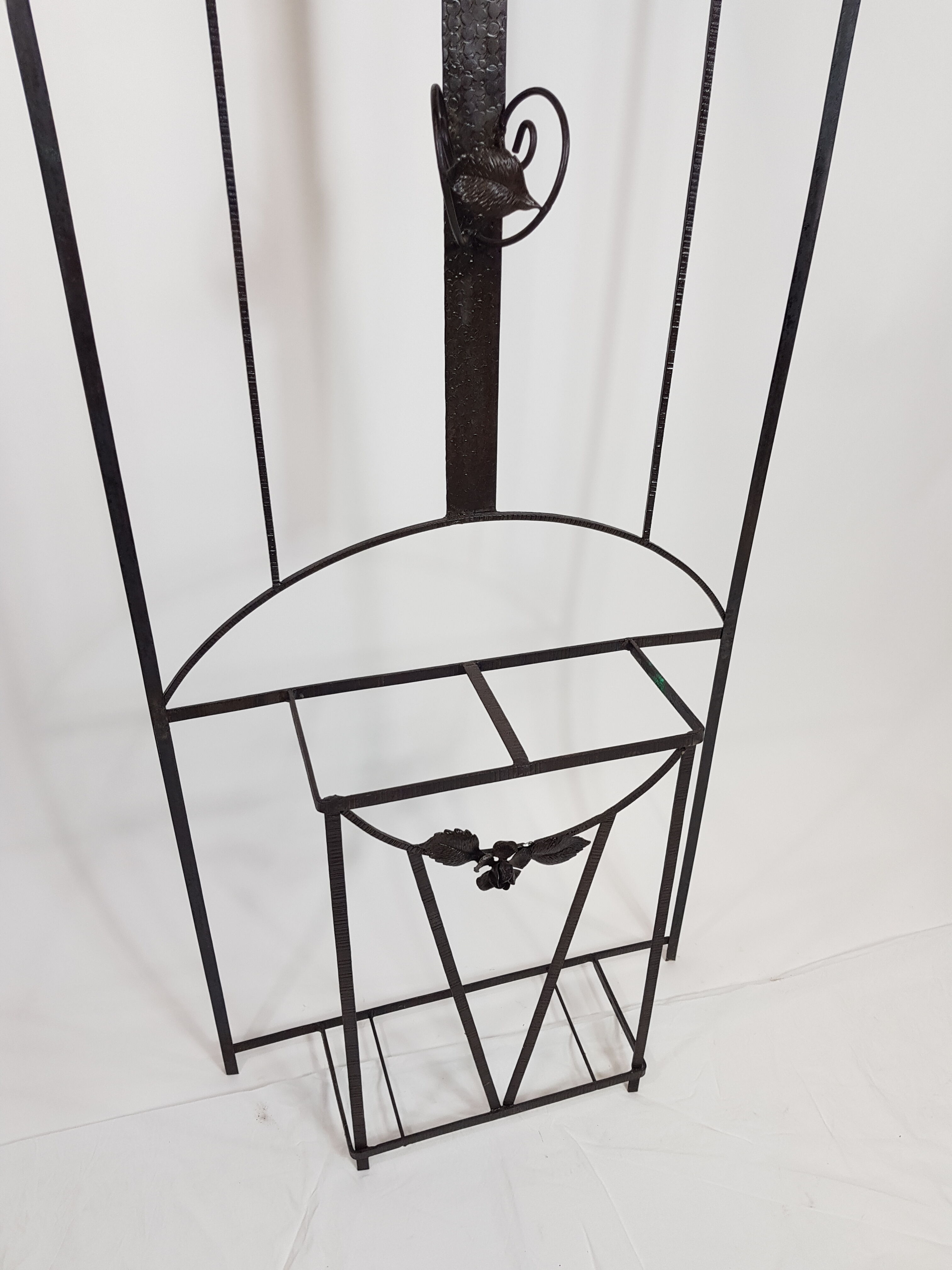 Wardrobe Coat rack art Deco wrought iron 1930