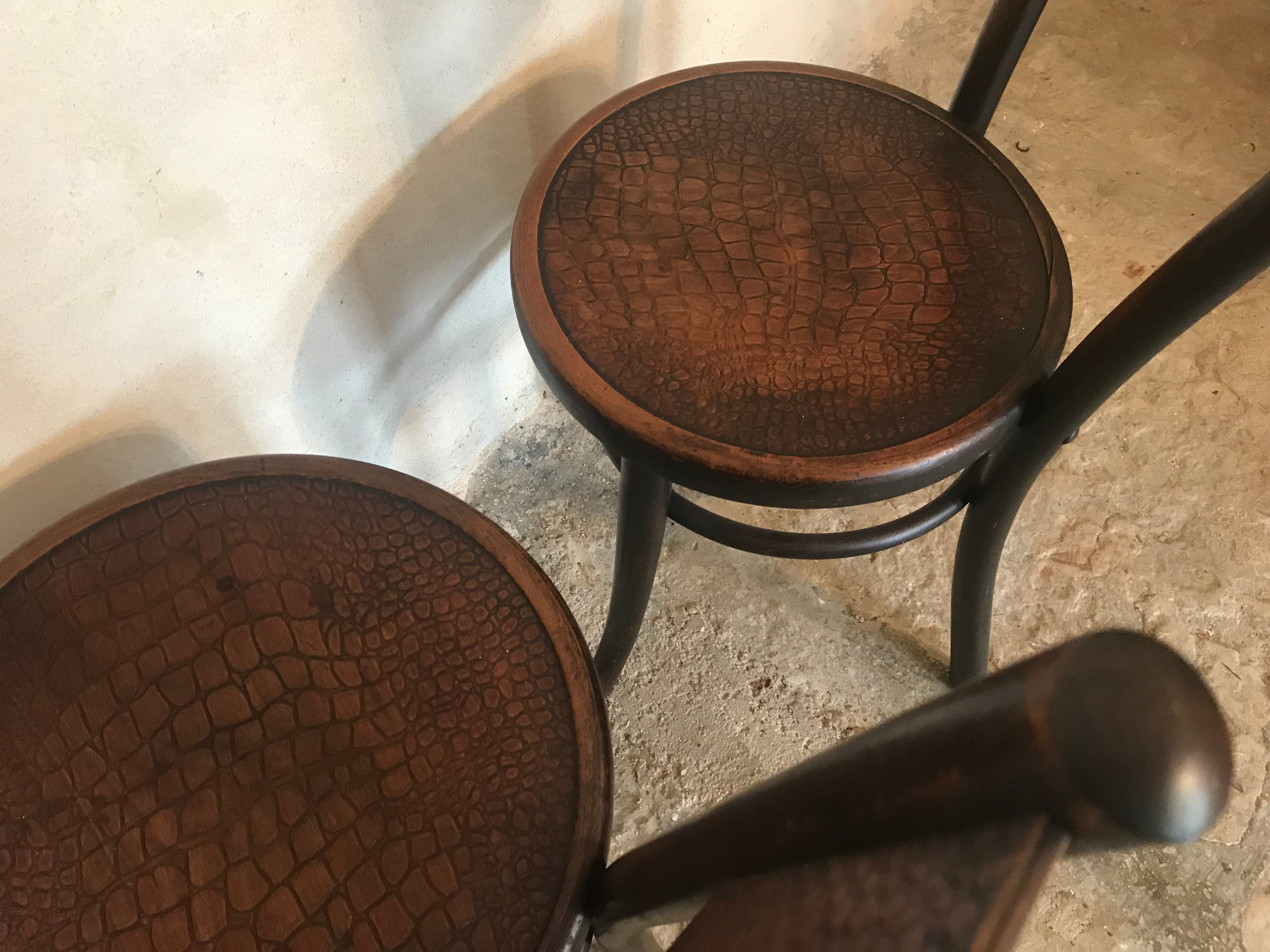 Paire de chaises bistrot vintage  Fischel 1900