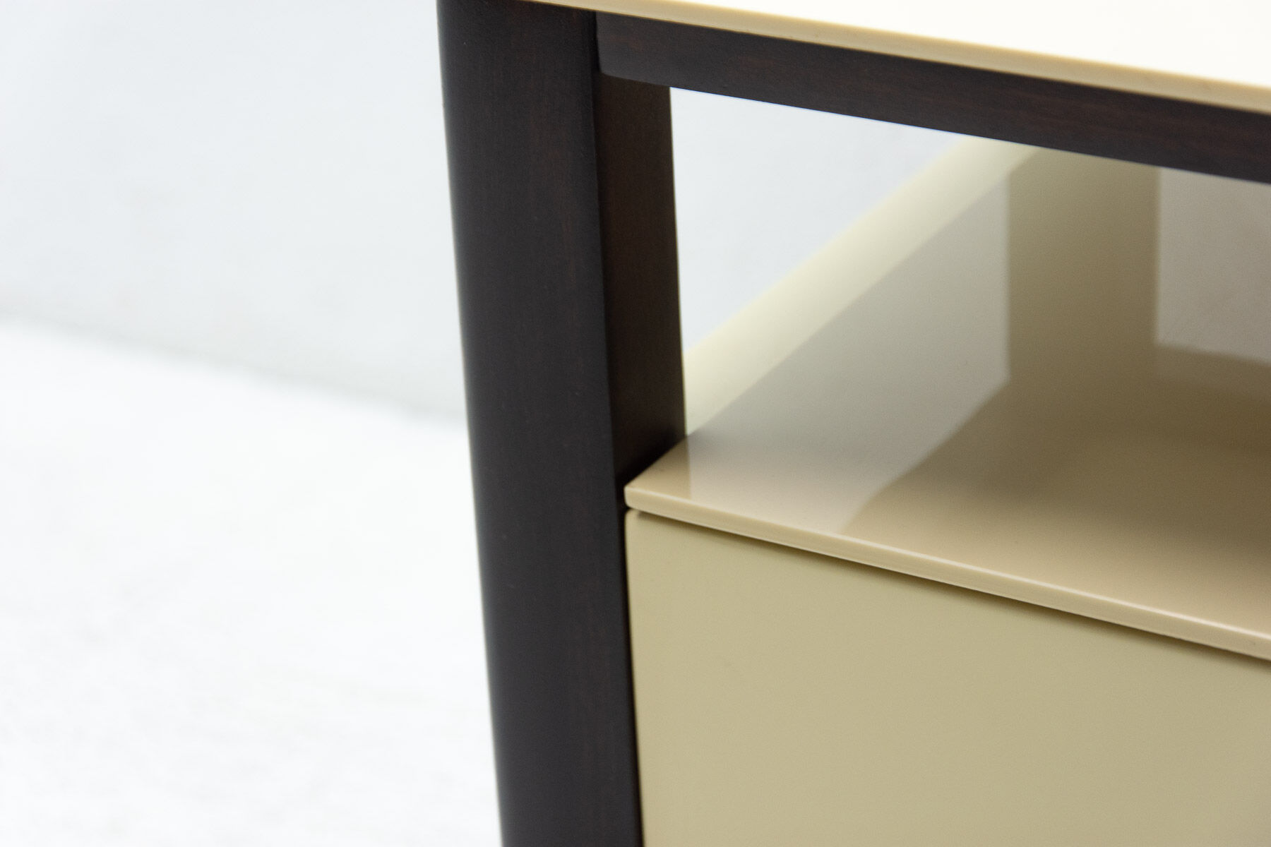 Modernist side or bedside table, Czechoslovakia, 1960s