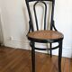 Chaise bistrot en bois et cannage