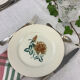 6 old flat plates made in France Digoin
