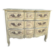 Commode galbée ancienne patinée vert pistache