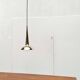 Danish mid-century brass cone pendant lamps, 1950s, set of 2.