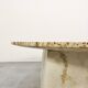 1970s Italian Travertine Minimalist Geometric Coffee Table. Modern/Midcentu
