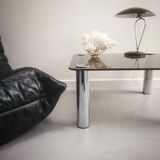 Smoked glass coffee table