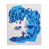Jean coulot : regard bienveillant, sérigraphie originale signée
