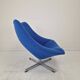 Artifort Oyster Lounge Chair With Cross Base by Pierre Paulin, 1960's