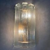 Monumental Italian Wall Lamps attributed to Venini, Italy, 1970s, Set of 2