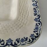 Large antique Gien earthenware dish – braided border – late 19th century