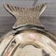 Ancient fish dish in silver metal