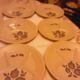 8 Saint Amand faience fondue plates Sologne model