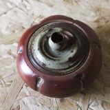 Pot couvert en céramique signé