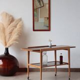 Scandinavian 'Thea' side table in rosewood and laminate, Yngve Ekström