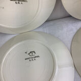 6 Flat plates Vintage france Badonviller