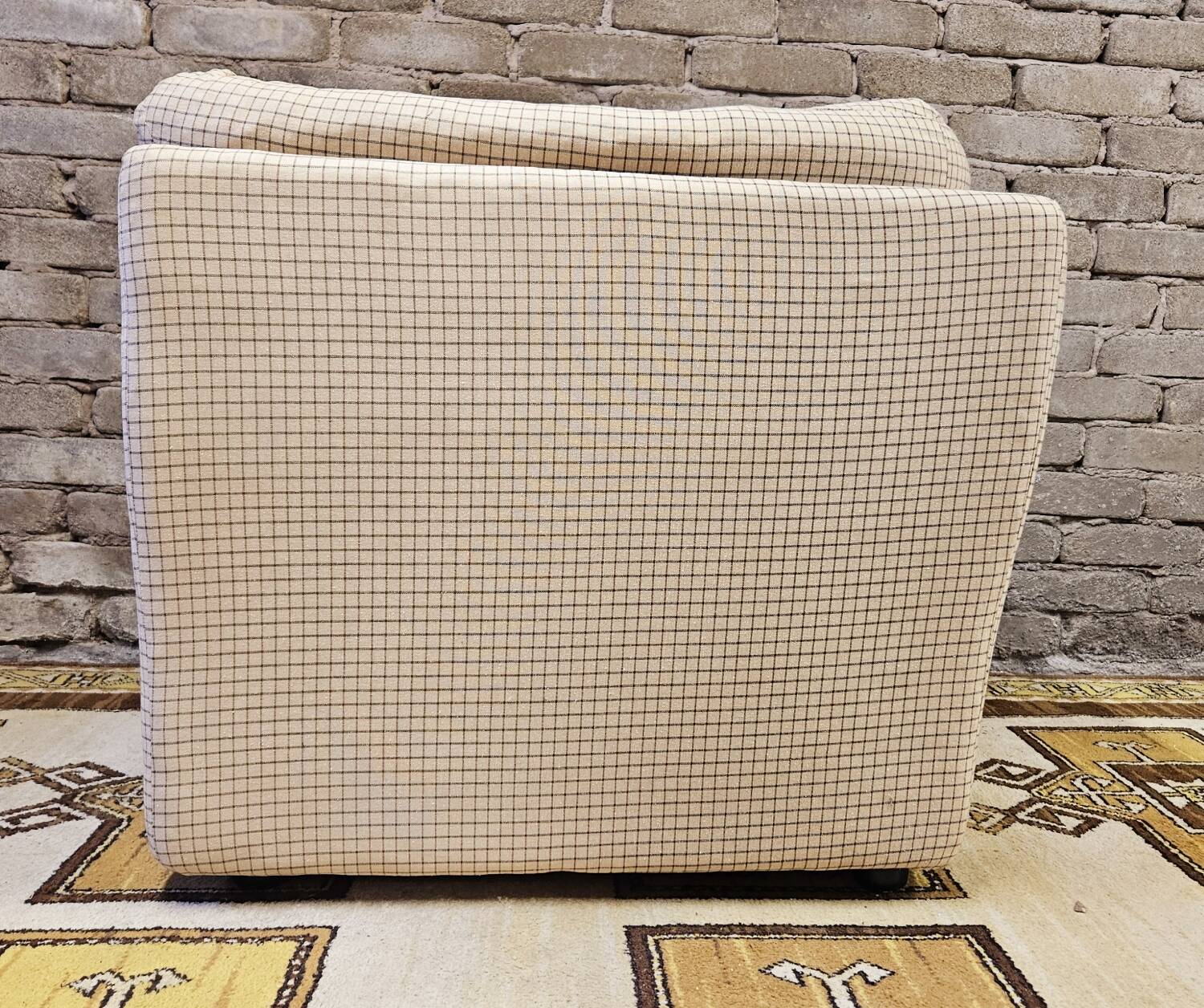 Vintage 1970s corner armchair