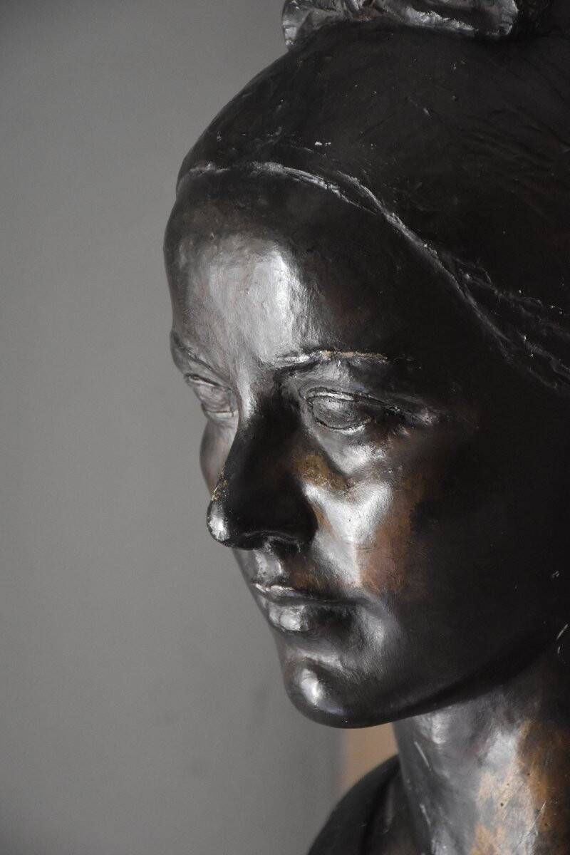 Gabriel Rispal, Bust of a Young Woman (circa 1960)
