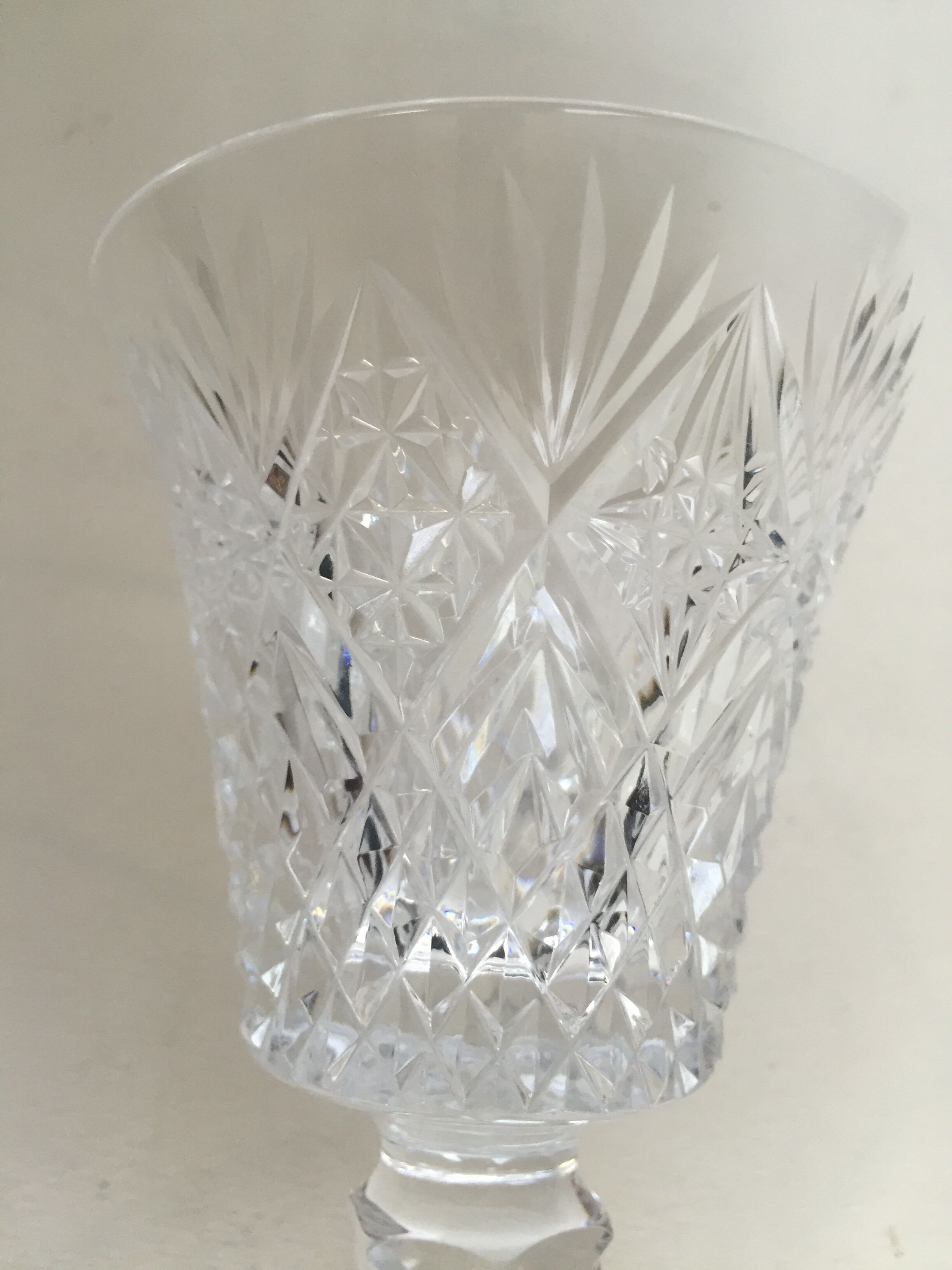 Set of 6 St. Louis wine glasses