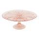 Art Deco Pink Cake Bowl Pastry Bowl Depression Glass 28cm