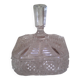 Bonbonnière carrée en cristal moulé
