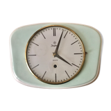 Vintage mint green earthenware clock