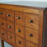 Dutch Oak Apothecary / Filing Cabinet, 1930s
