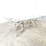 Table basse vintage Hollywood Regency, 1970