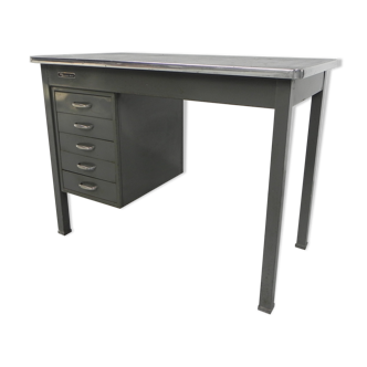 Industrial steel desk 70 cm high, Remington Rand