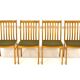 Set of 4 oak chairs, Sweden, 1960