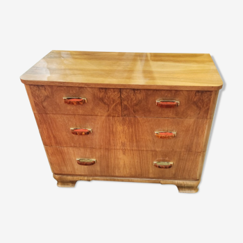 Commode art deco en noyer