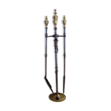 Cast iron chimney servant and brass