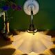 Vintage white opaline lampshade wall light