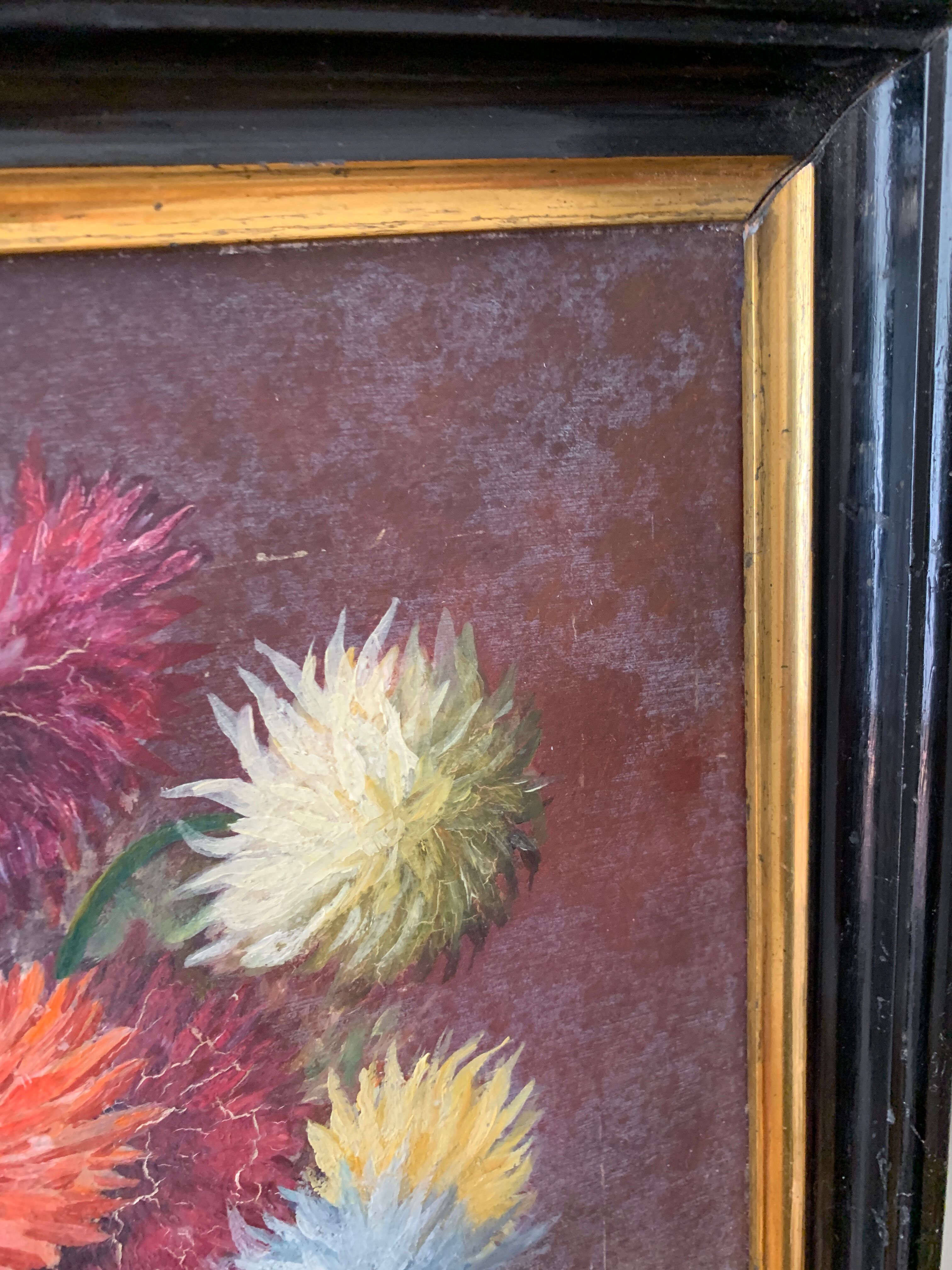 Ancient flower painting