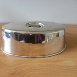 Cloche de service en métal argenté Ecruis monogrammée 240516