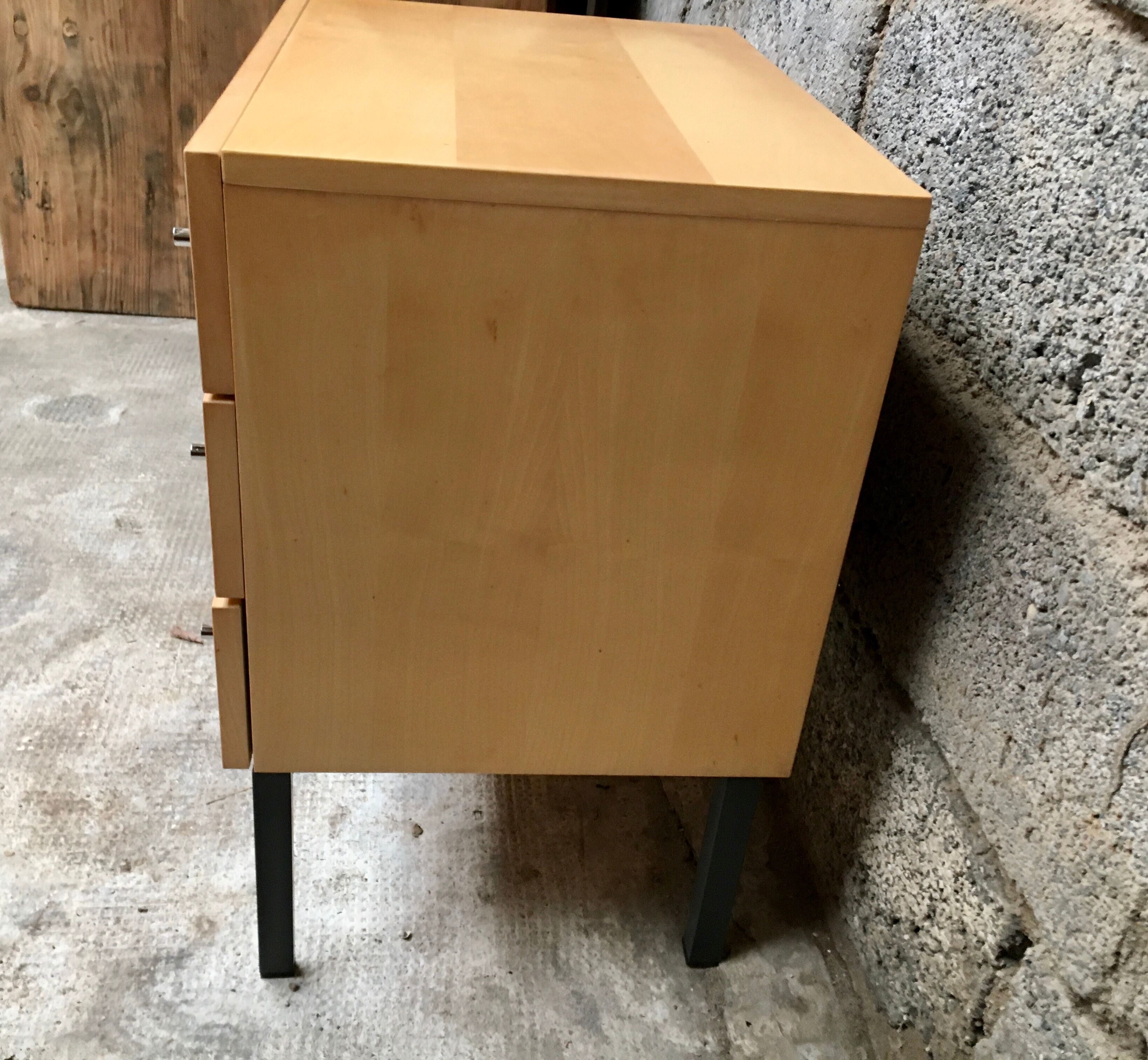 Commodity vintage light wood feet metal 1950 1960