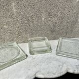 Empty pocket glass brick Lumax rare large model low vintage 60s