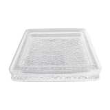 Vide poche en verre recuit bleu
