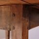 Round table in raw wood