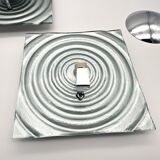 Set of 2 vintage 1990s Paul Neuhaus silver wall sconces