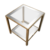 Belgo Chrom gold chrom side table with 23K gold