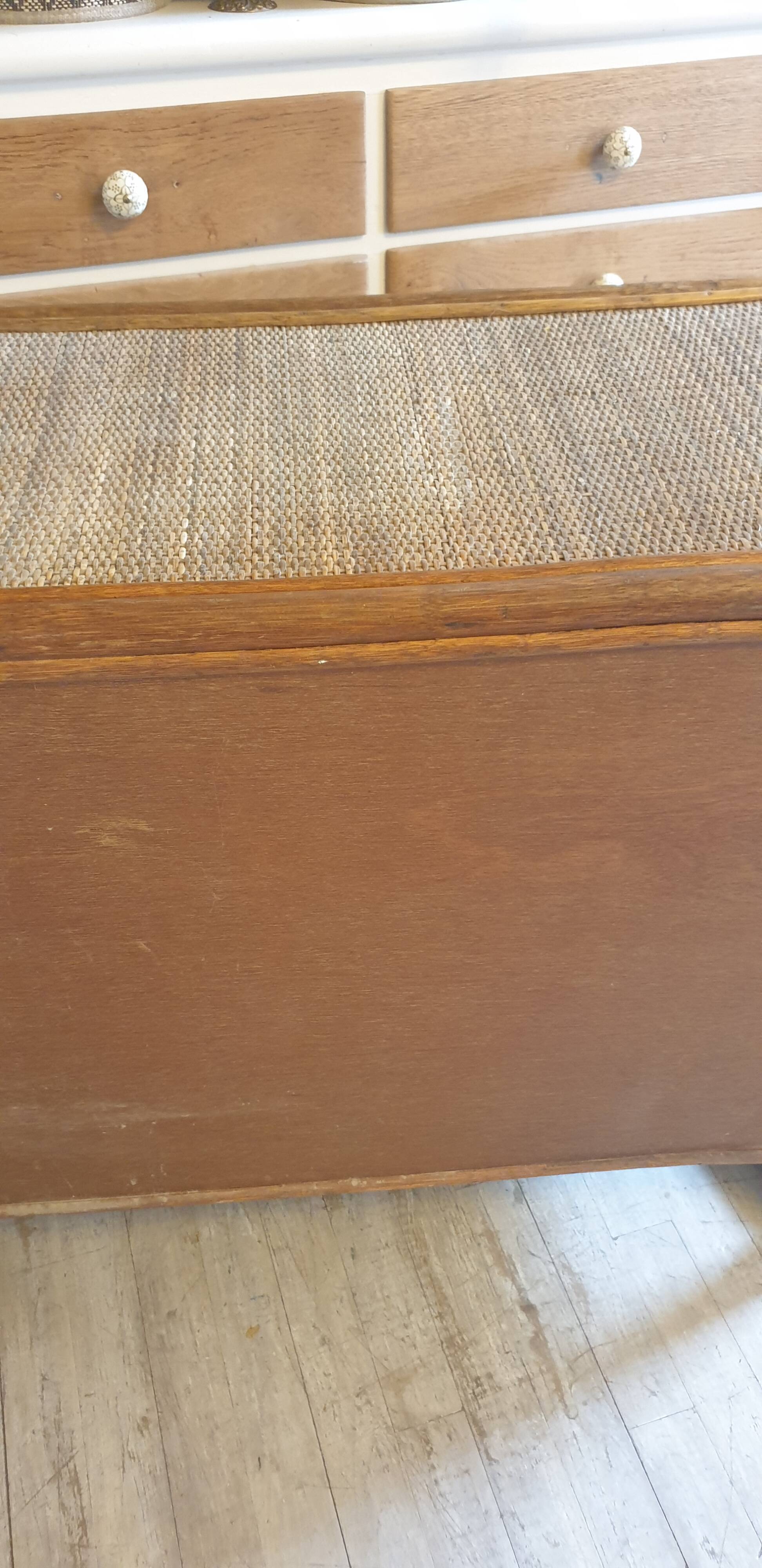 Rattan chest of drawers