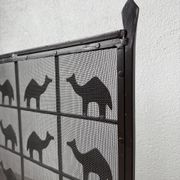 Wrought iron fireplace screen Les Marolles 1950