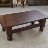 Rustic oak coffee table 1960